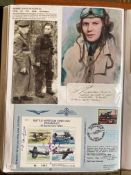 WW2 BOB fighter pilot Herbert Denchfield 610 sqn signature and signed RAF Finningley cover fixed
