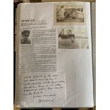 WW2 BOB fighter pilot Henry Lafont 245 sqn signature and A4 profile print fixed with biographies