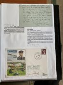WW2 BOB fighter pilots Guy Turner 32 sqn signed Keith Park cover and signature of Denis Wilde 236