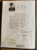 WW2 BOB fighter pilots Alan Gawith 23 sqn, Arthur Aitken 219 sqn , Claude Merrick 610 sqn signatures