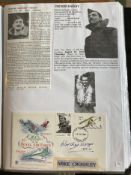 WW2 BOB fighter pilot Michael Crossley 32 sqn signed 1968 RAF FDC fixed with biography and photos to