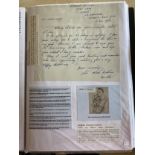 WW2 BOB fighter pilot Robert Dalton 604 sqn hand written note fixed with biographies to A4