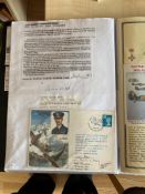 WW2 BOB fighter pilots Jack Venn 236 sqn signed Lord Dowding cover and signature fixed with