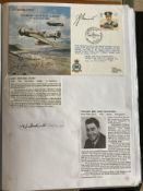 WW2 BOB fighter pilots William Stockwell 804 sqn signature and John Howard Duart 219 sqn signed