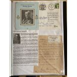 WW2 BOB fighter pilots Roger Morewood 248 sqn hand written letter and John Slessor signed cover
