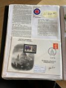 WW2 BOB fighter pilots Harry Prowse 266 sqn and Keith Aldridge 501 sqn signatures plus BOB FDC