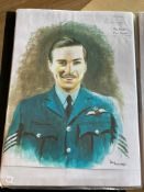 WW2 BOB fighter pilot Paul Farnes 501 sqn signed A4 print , signed photo and signature pieces set on