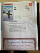 WW2 BOB fighter pilot Stanley Le Rougetel 600 sqn signed Spitfire cover fixed with biographies to A4