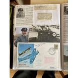 WW2 BOB fighter pilots Edward Donaldson 151 sqn and Hugh Dowding 74 Sqn signed 50th ann Spitfire