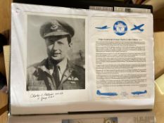 WW2 BOB fighter pilots Charles Palliser 17 sqn signed 7 x 5 b/w photo fixed with printed biography