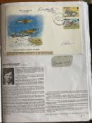 WW2 BOB fighter pilots Edric McHardy 248 sqn signature and 60th ann RAF FDC fixed with biography