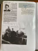 WW2 BOB fighter pilots William Scott 264 sqn and Christopher Deansley signed magazine photo and