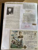 WW2 BOB fighter Jiri Kucera 238 sqn, Cyril Baines 238 sqn signatures plus Mjr Barker VC cover signed