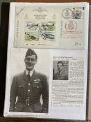 WW2 BOB fighter pilot Royce Wilkinson 3 sqn signed RAF Halton cover fixed with biography to A4