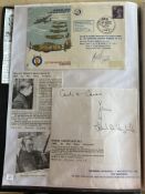 WW2 BOB fighter pilots Walter Franklin 74 sqn signed Hurricane cover and Robert Haylock 236 sqn