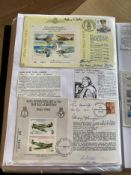 WW2 BOB fighter pilots Frederick Barker 264 sqn signed 70th ann Battle of Arras cover and 40th ann