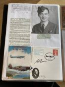 WW2 BOB fighter pilots Kenneth Taylor 29 sqn signature plus Spitfire cover signed Arthur Spears