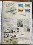 WW2 BOB fighter pilots William Dossett 29 sqn and Basil Stapleton signed 50th ann RAF FDC plus
