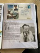 WW2 BOB fighter pilots Marian Chelmecki signed Lord Dowding cover fixed with biographies to A4