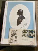 WW2 BOB fighter pilot Forgrave Smith 72 sqn signed 1965 BOB FDC and A4 profile print fixed to A4