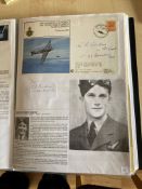 WW2 BOB fighter pilots Charles Aindow 23 sqn signed 40th ann BOB cover and signature fixed with