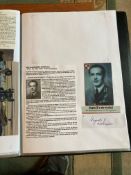 WW2 BOB fighter pilot Jan Rogowski 74 sqn signature fixed with biography to A4 pageGood condition.