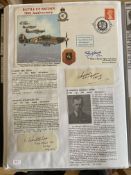 WW2 BOB fighter pilots Robert Jones signed 50th ann BOB cover plus signatures of Lawrence Sones