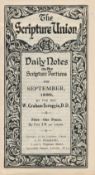 The Scripture Union. Daily notes on the Scripture Portions for September 1930 by the Rev. W.