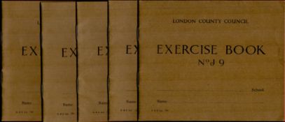 Educational Ephemera. London County Council Exercise Book No. J9 Five books consisting of 16 pages