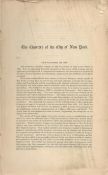 The Charters of the City of New York. 908 pages. Pages 1-908. Volume lacks covers and all