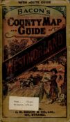 Route Guide Bacons County Folding Map Guide to Westmorland. With parts of adjoining counties.