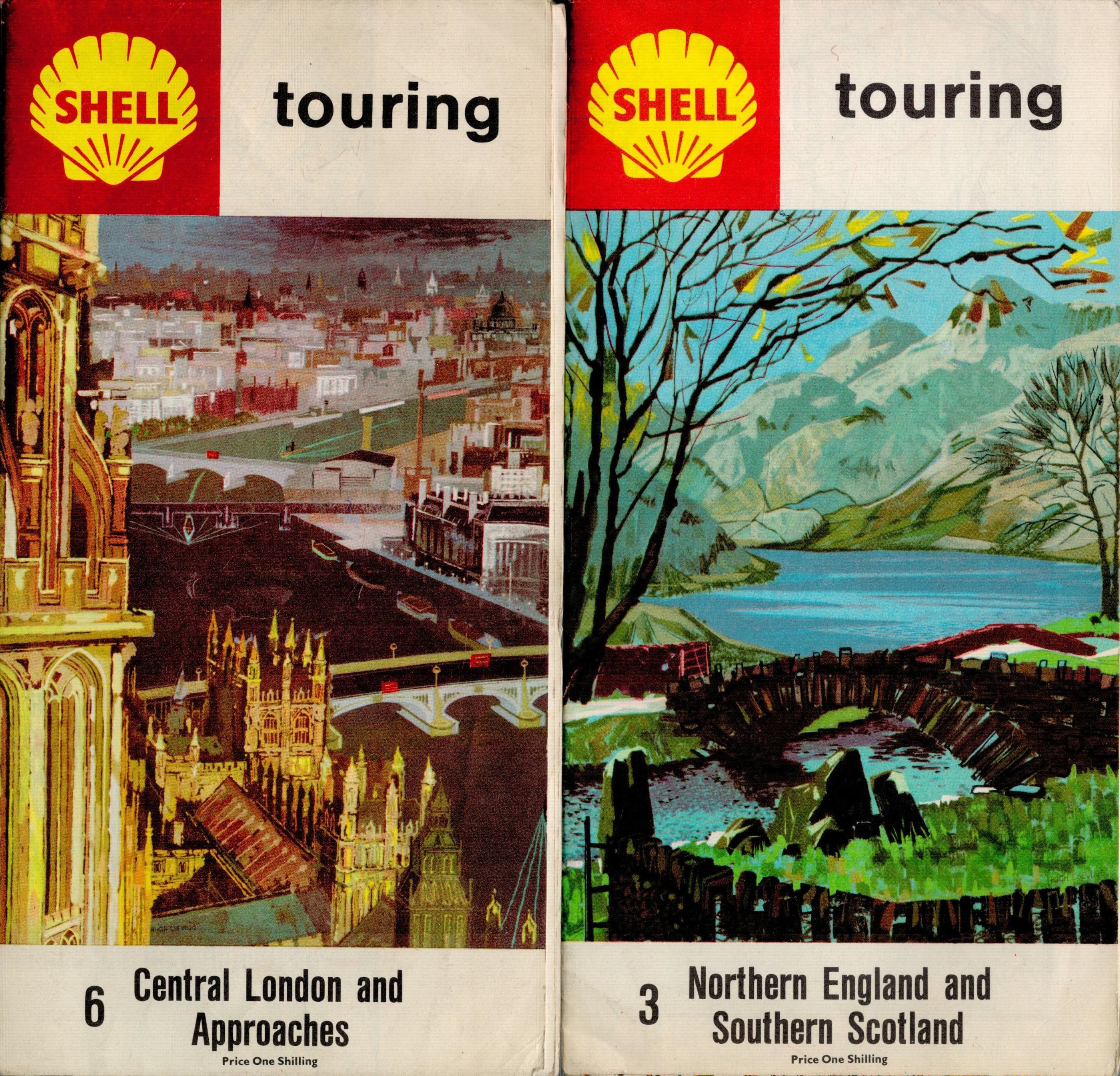Shell Touring Maps No. 1 - Southern England No. 2 - Central England and Wales No. 3 - Northern - Image 2 of 2