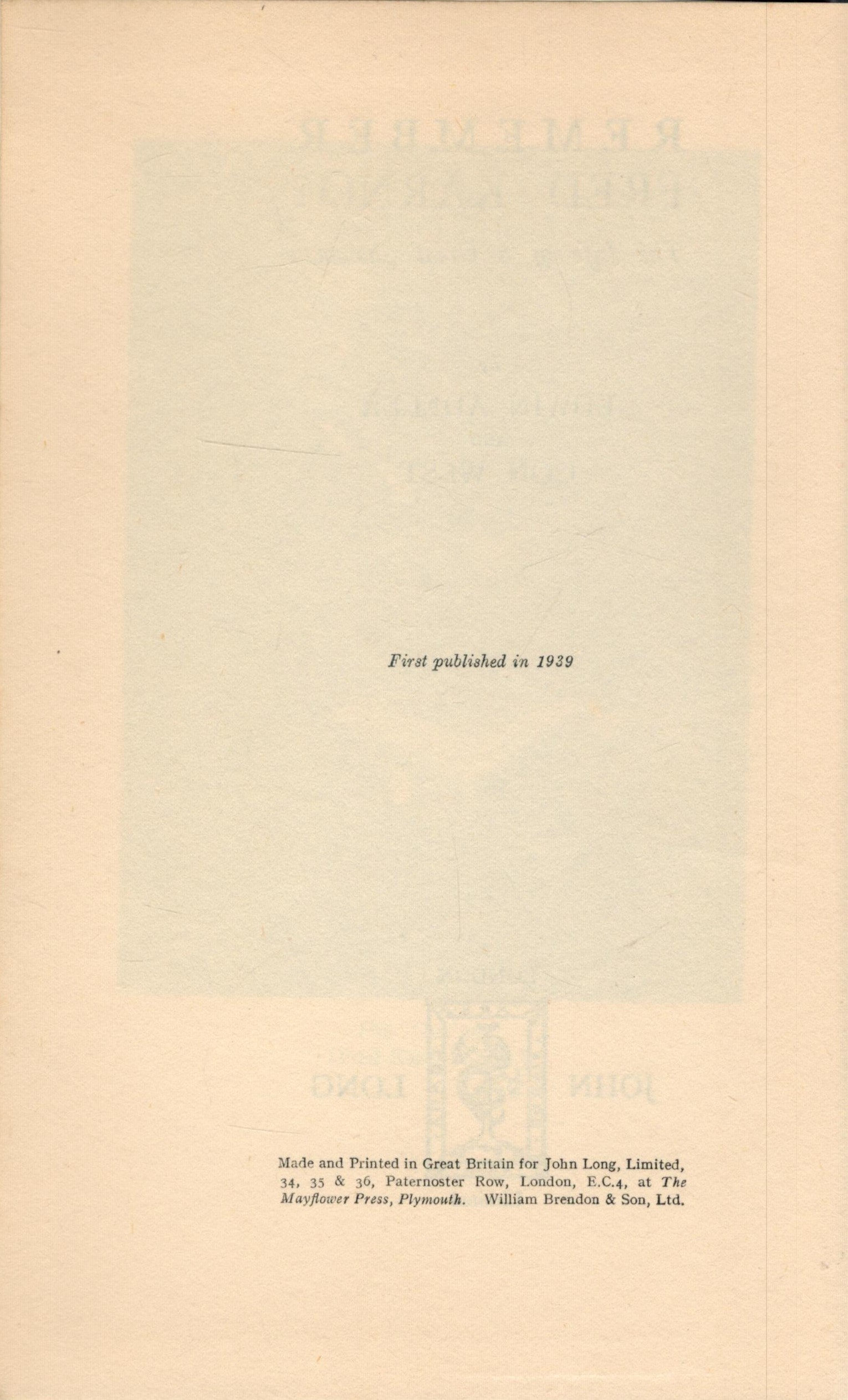 Remember Fred Karno? By Edwin Adeler and Con West. Published by John Long, London. 1st edition 1939. - Image 3 of 3