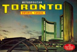 Large/Medium booklet, circa 1960 with card covers. Toronto - Metropolitan Toronto - Ontario