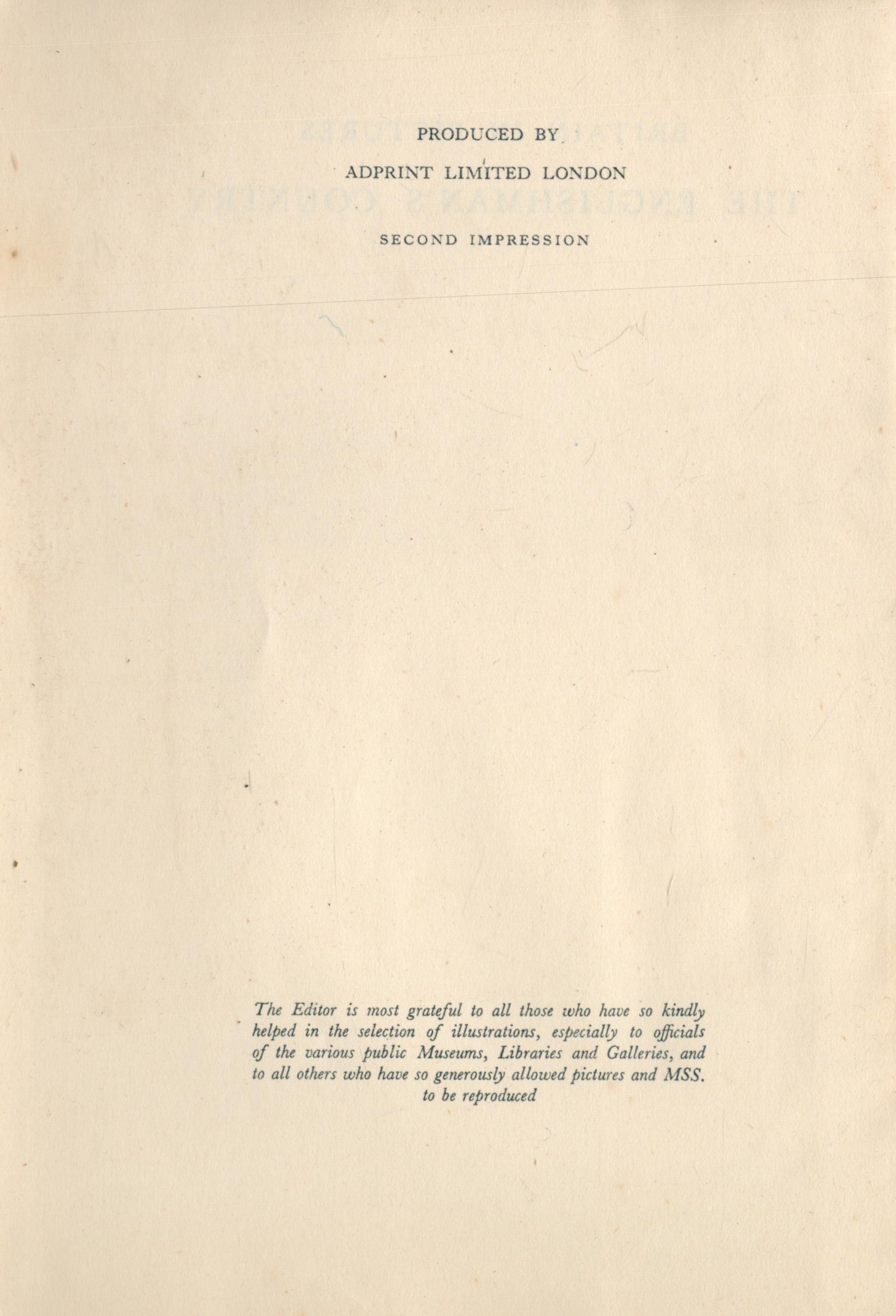 W. J. Turner The Englishman's Country Introduction by Edmund Blunden. 48 plates in colour and 137 - Image 3 of 3