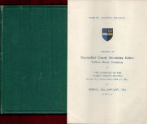 Programme for the Opening of Gaynesford County Secondary School, Carshalton by the Chairman of The