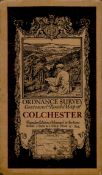 Ordnance Survey contoured road map of Colchester. Coloured popular edition. Large folded map