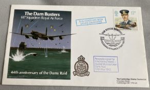 WW2 Dambuster H A Harvey Weeks Munros Crew on the raid 1943 signed to REVERSE of 44th ann of the