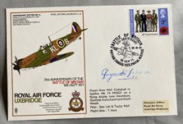 WW2 Rare Battle of Britain pilot Jan Rogowski 74 sqn signed RAF Uxbridge Spitfire cover. Dont miss