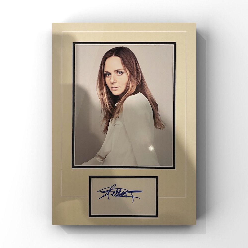 Stella McCartney British Fashion Designer Signed Display. Good condition. All autographs come with a