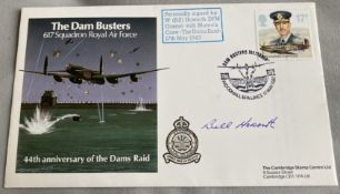 WW2 Dambuster Bill Howarth DFM Munros Crew on the raid 1943 signed 44th ann of the Dams Raid