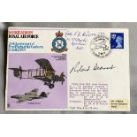 WW2 Rare Battle of Britain pilot Otmar Kucera 111 sqn signed 100 sqn cover also signed by fighter