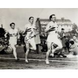 Roger Bannister The First Sub 4 Minute Mile 10x8 inch Signed Photo. Good condition. All autographs