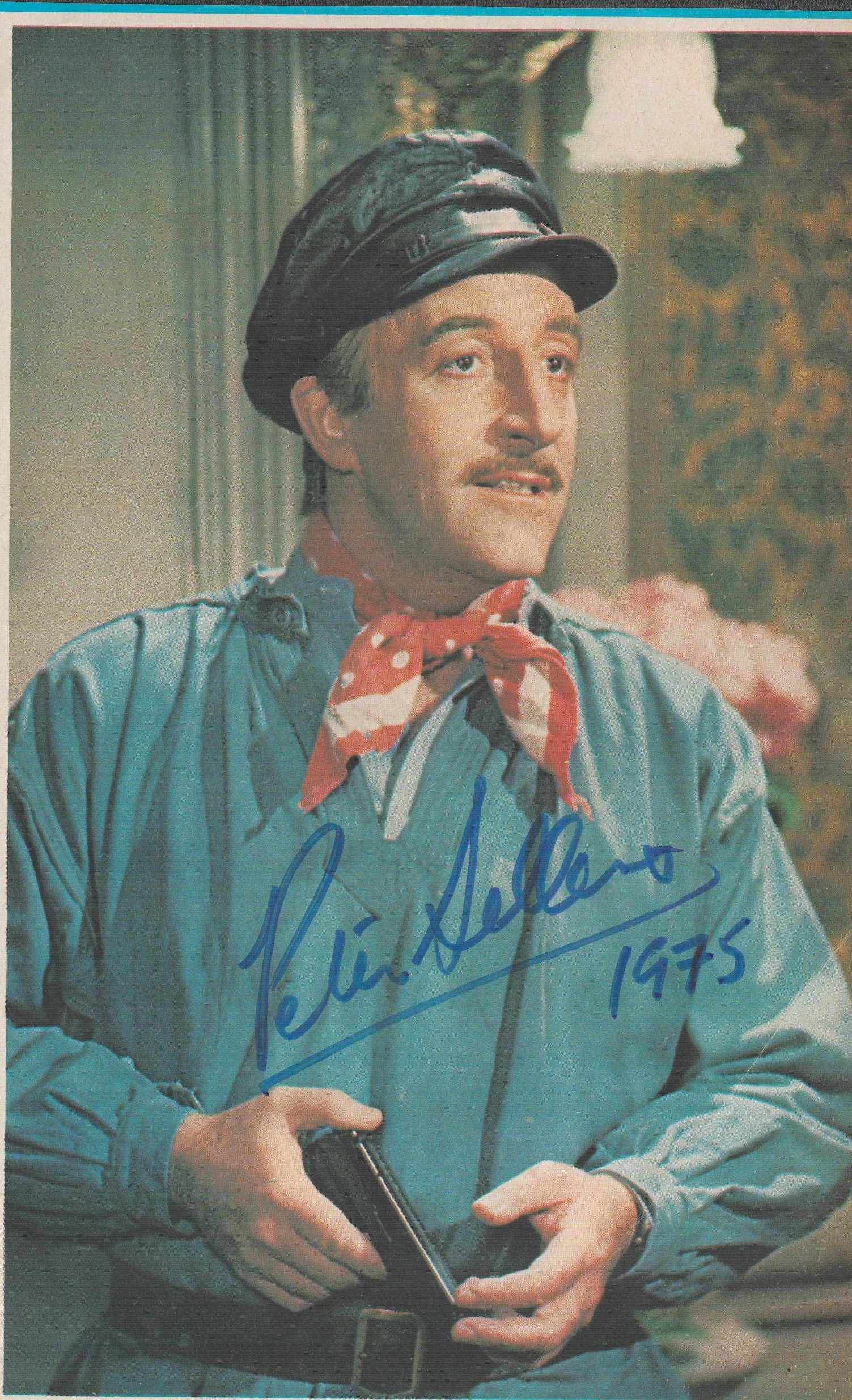 Peter Sellers (1925-1980) Comedy Actor Signed Vintage Cut Picture From 'The Pink Panther' As