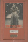 Mama' Cass Elliot (1941-1974) Mamas And The Papas Singer Signed Vintage Page With 12x18 Double