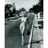 Madonna signed 10x8 risque full nude black and white photo. Good condition. All autographs come with