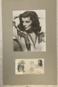 Katherine Hepburn (1907-2003) Actress Signed 1961 First Day Cover With 12x16 Mounted Photo. Good