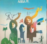 Abba Signed 1977 Lp Record 'The Album' By Benny Andersson And Bjorn Ulvaeus. Good condition. All