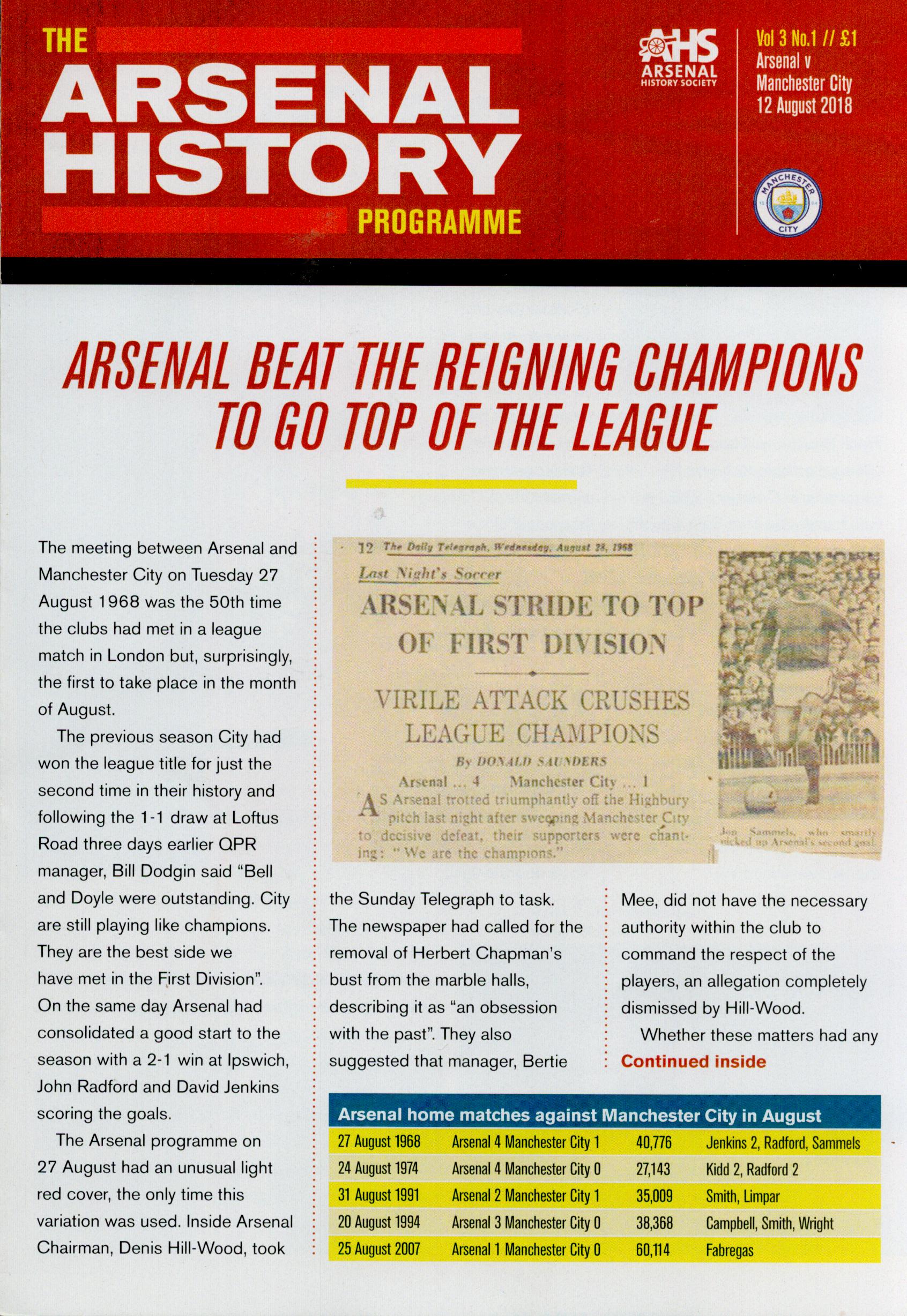 Arsenal FC Collection of 4 Matchday Programmes and 20 The Arsenal History pamphlets. Good condition. - Image 12 of 25