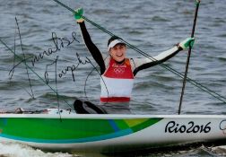 Olympics Annalise Murphy signed 6x4 colour photo silver medalist for Ireland in the Laser Radial